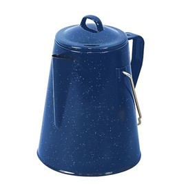 Campfire Enamel Coffee Pot, 2 Liter Capacity, Navy