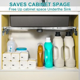 Horizontal Undermount Sink Brackets，Adjustable Stainless Steel Undermount Sink Supports for Heavy Duty Under Mount Kitchen Sink (28-39.4 inches（71-100cm）)