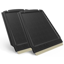 Car Ice Scraper Brass Blade Small Ice Scraper for Car 2 Pack 4-in-1 Ice Scraper Small Ice Scrapers for Car Windshield Frost Wipe Scraper Snow Scraper for Car Original Murska (2-Pack L&P A052 Black)