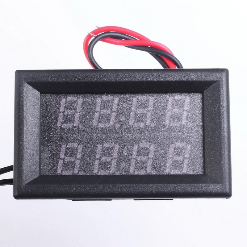CGEAMDY Dual Digital Display Temperature Meter, DC 4-28V Waterproof NTC
