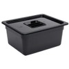 Vogue Polycarbonate 1/2 Gastronorm Container 150 mm Deep, Black, Capacity: