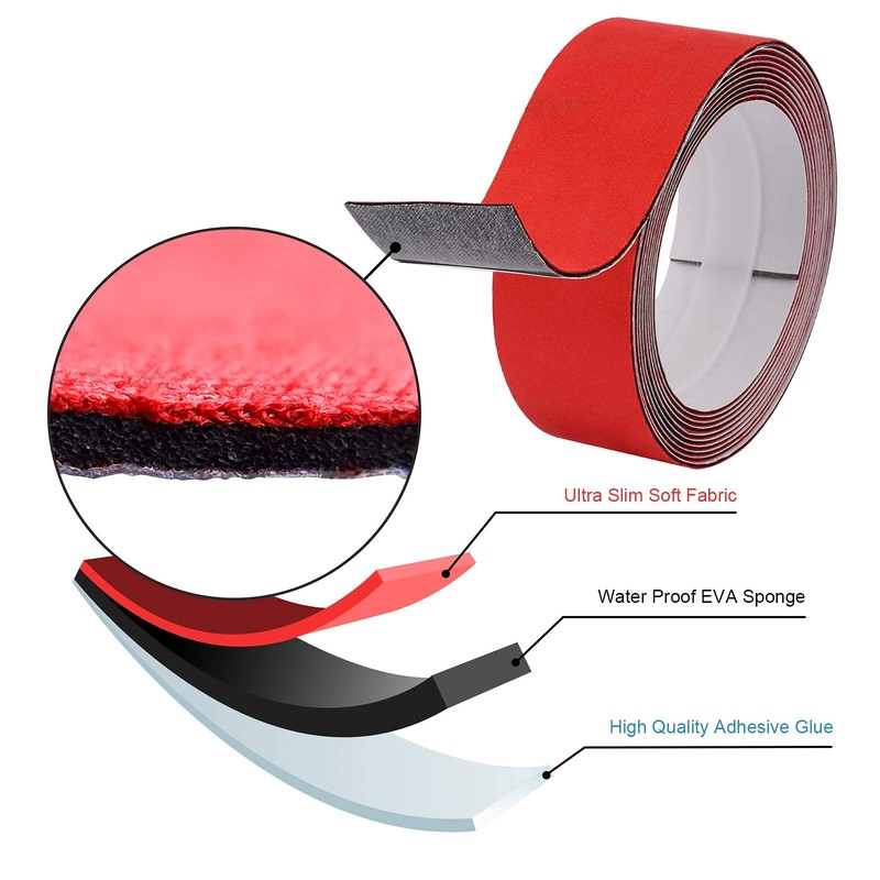 Gomake Vinyl Squeegee Buffer Roll Tint Squeegee Felt Micro Felt