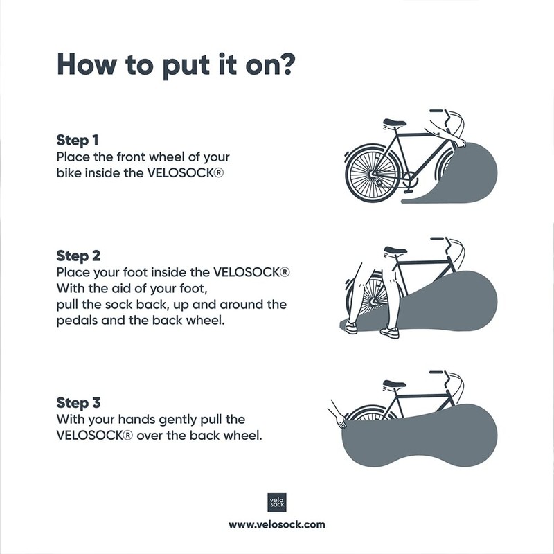 Velo Sock Unisex Adult Iced Bubbles Bike Cover, One Size