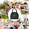 Goth Spider Web Lunch Bag for Women Men Reusable Insulated