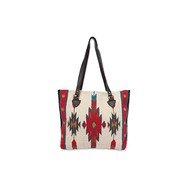 Southwest Boutique Wool Tote Purse Bag Native American Western Style