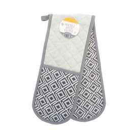 Beamfeature Country Club Lemons Double Oven Gloves (Geometric)