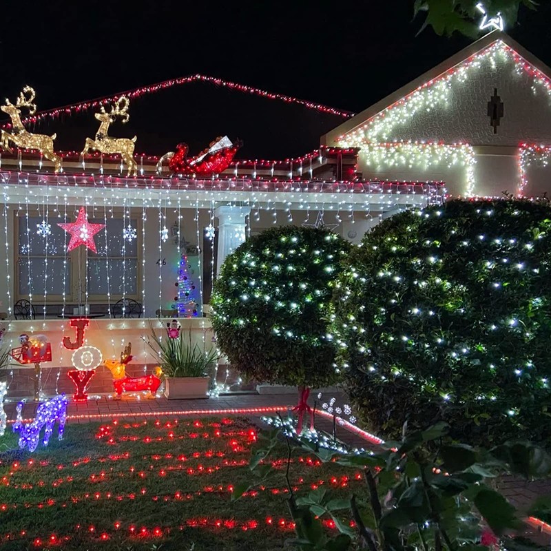 Christmas Lights Outdoor - 99 ft 1216 LED Icicle Lights