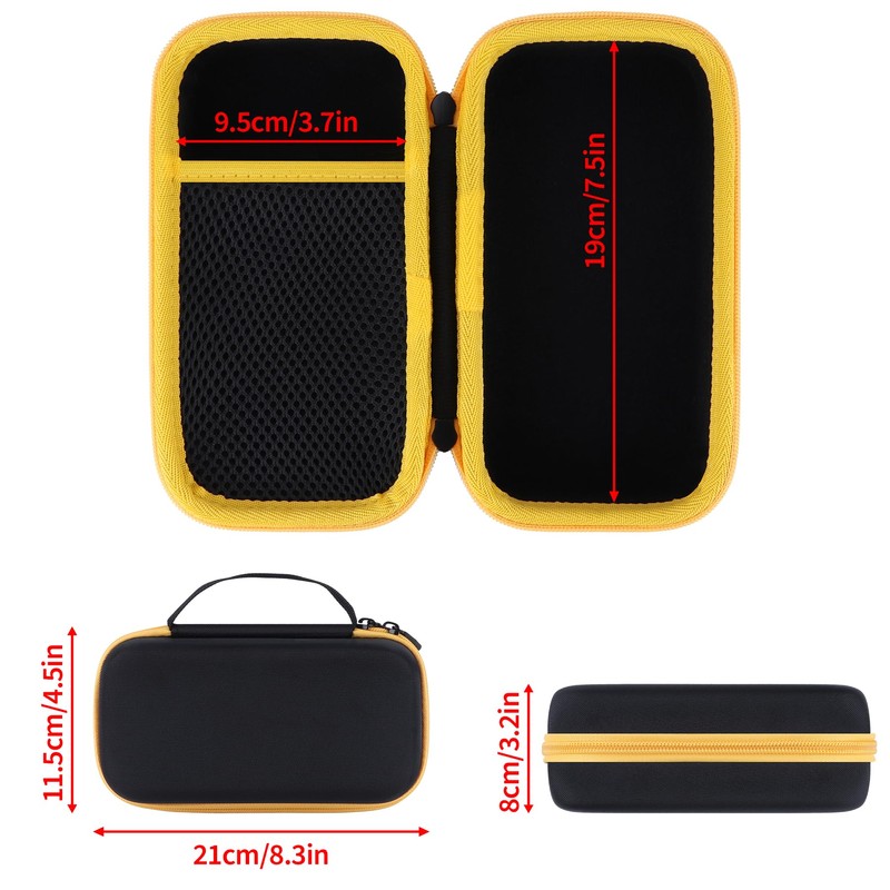 Peyyargo Storage Case Compatible with Fluke 117/116/115/114/113/233 Digital Multimeter (Black+Yellow)
