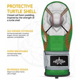 Penveer Baseball Sliding Mitt Youth & Adult, Sliding Glove for Baseball, Softball Sliding Guard, Left and Right Hands (Baseball Ground, Youth)