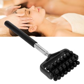 Telescopic Back Massager, Massage Roller, Men Women Massage Roller Stick Manual Massager for Massage and Relaxation, Relieves Body Muscle Fatigue and Pain (Black)