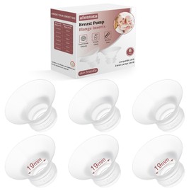 Flange Sizing Kit 6PCS 19mm for 24mm Flange/Shield of Pumps, Flange Inserts 19mm Compatible with Momcozy M5/M6/S12 Pro/S9 Pro/V1 Pro, Spectra/eufy/Medela/TSRETE Breast Pump Replacement Parts, 6pc-19mm
