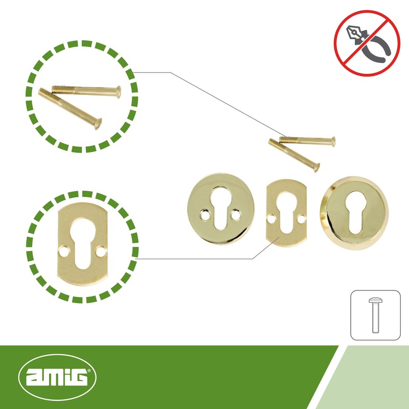 Amig - Safety shield against jaws for cylinder locks Euro
