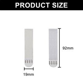 Onezebra 24 Pairs (48 Strips) Picture Hanging Strips, Wall Hanging Strips for Photo Frames, Posters, and Canvas, No Nails Needed, Easy Mounting and Removal, Damage-Free Wall Fastener Tape (19 * 92mm)