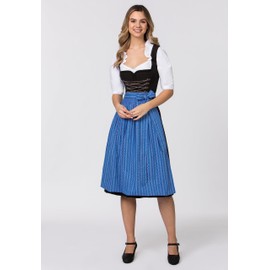 Stockerpoint Claire Women's Midi Dirndl Apron, blue