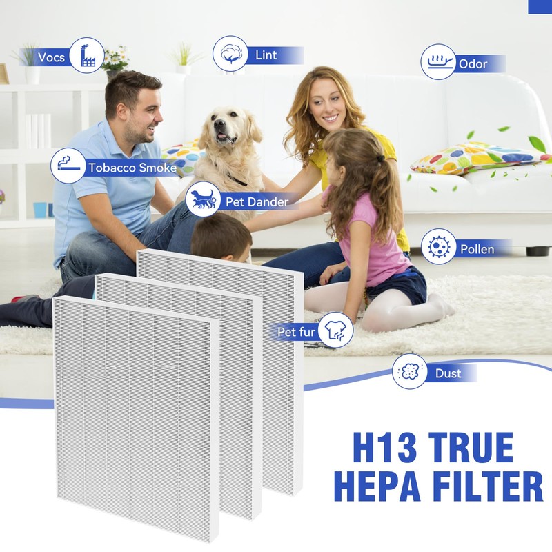 3 Pack D480 Replacement Filter Compatible with Winix D480 Air