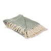 DII Chevron Throw Collection Handloomed Cotton, 50x60, Hunter Green