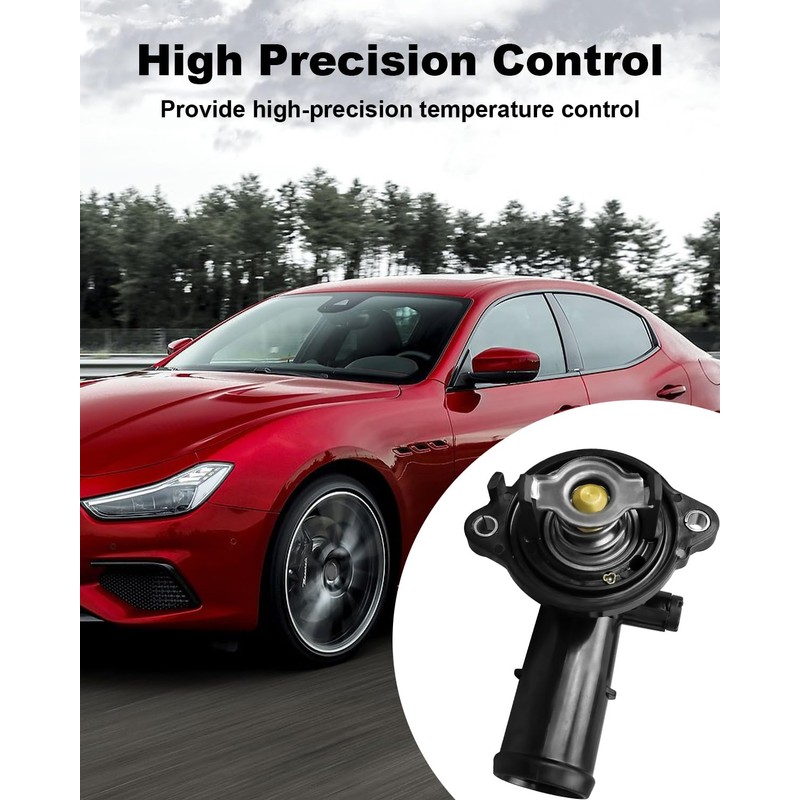 Thermostat Housing Assembly Replace 323056 330424 Fit for Maserati GHIBLI