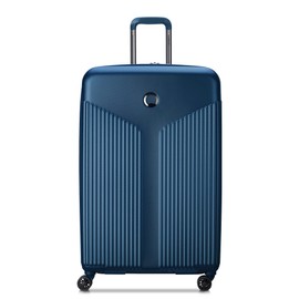 DELSEY PARIS Comete 3.0 Hardside Expandable Luggage with Spinner Wheels, Blue, Checked-Large, 28 Inch