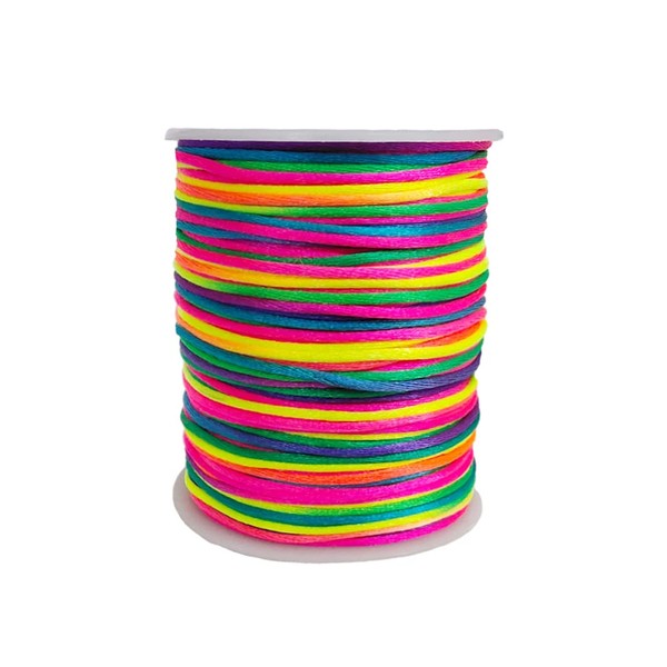 Xiezyu 1.5 mm Nylon Satin Cord Beading Braided Thread String