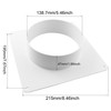 DGHAOP Plastic Air Duct Connector Flange Panel 6" Dryer Vent