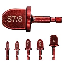 Miayaya 6 PCS HVAC Repairing Set Swaging Tool Manual Expanding Tool 1/4in 3/8in 1/2in 5/8in 3/4in 7/8in for Air Conditioner Repairing (Wine Red)