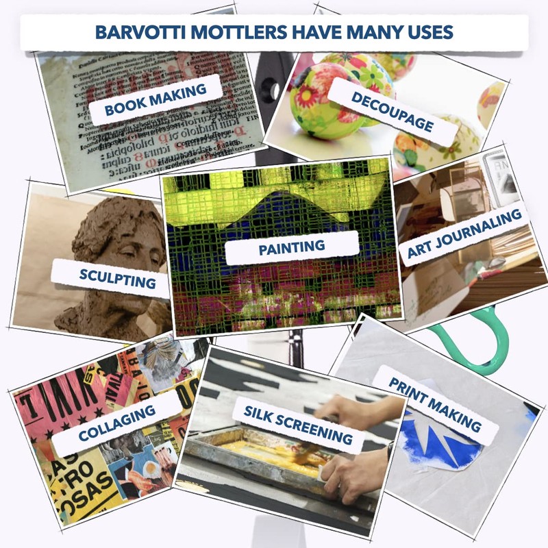 Barvotti Silicone Color Shaper Brush (Mottler) - a Flat Sharp-Edged