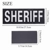 Reflective Sheriff Patches Back Panel Removable Police Patch with Hook