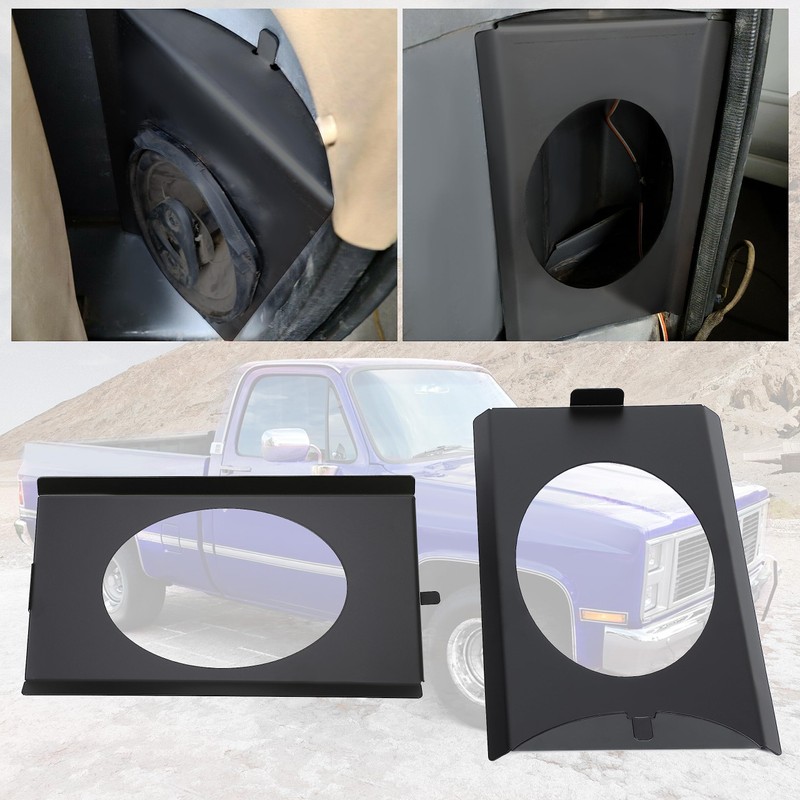 KUAFU Behind Seat Speaker Brackets Squarebody Replacement Compatible with 1973