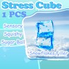 ZTATU Ice Cube Squishy Toys Stress Balls for Kids and