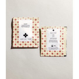 Art of Tea | Dark Chocolate Peppermint Dessert Tea | Organic Black Tea | 50 Eco Friendly Pyramid Tea Bag Sachets