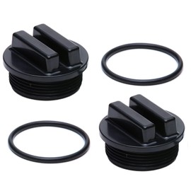 Black 1-1/2" Threaded Pool Filter Drain Plug Cap Winterizing Plug SP1022CBLK, 86202000, 190030, 27001-0022 with O-Ring for Pentair, Hayward, Sta-Rite Pool Filter Darin Plug