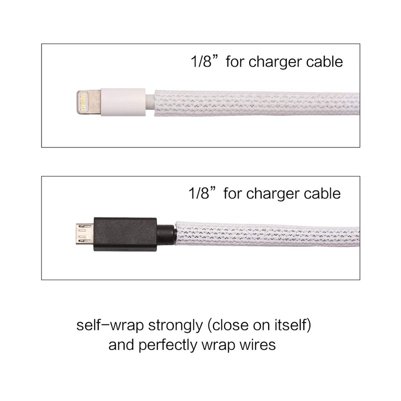 Alex Tech Self-Locking Cable Conduit, Woven Cable Sheath, Cable Protector