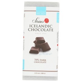 Sirius Icelandic 70% Dark Chocolate Bar with Sea Salt 3.53 OZ