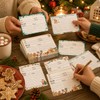 60 Pack Christmas Recipe Cards 4x6 Inch Double Sided Holiday