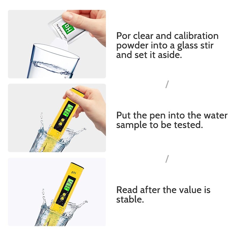FGen PH Meter, PH Meter with LCD Display, PH Tester
