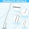 Skimmer Hook, Stainless Steel Pool Skimmer Basket Hook Tool Extended