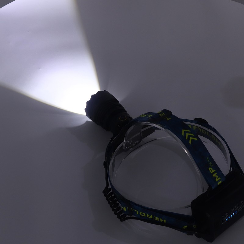 LED Rechargeable Headlight 3000LM 25W High Power Zoomable Headlamp for