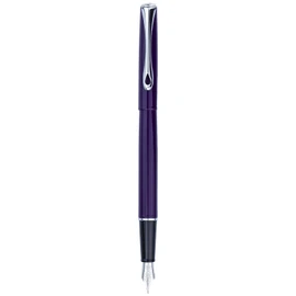 DIPLOMAT - D40703025 - Traveller Fountain Pen Purple - With Stainless Steel Nib - Chic and Elegant - Durable - Purple