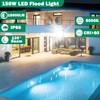 150W LED Flood Light,18000LM Floodlight with Plug,IP66 Waterproof Outdoor Lights,