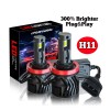 CHUSYYRAY 2X H11 LED Headlight Super Bright Bulbs Kit 6000K