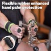 ourgle Anti-Slip Workout Grips - Ergonomic Rubber Hand Protector Gloves