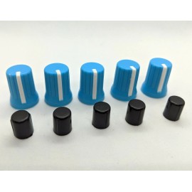 Rane and Pioneer 5 Blue Knobs for Rane & Pioneer XDJ-RX R1 RZ AERO DJM-T1 S9 DJ Controller Parts