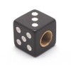 4 x Valve Caps Cube Black Dice Valve Cap Vwüsch