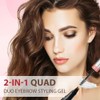 Lápiz de cejas 2 en 1 con gel 3D Micro