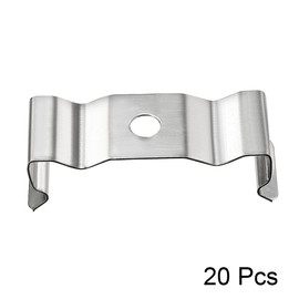 uxcell T8 Clips Bracket Hanger for Integrated Tube Light Fixture, Nickel-plated Manganese Steel, Pack of 20