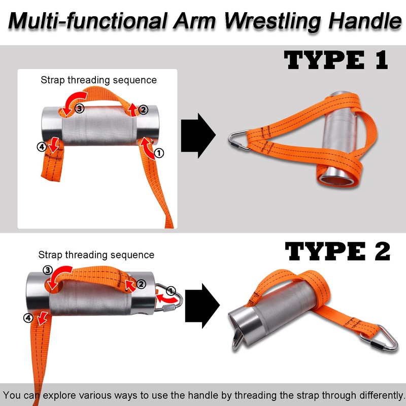 Arm Wrestling Exercise Handle Φ3in Thick Wrist Rolling Grip Wrist