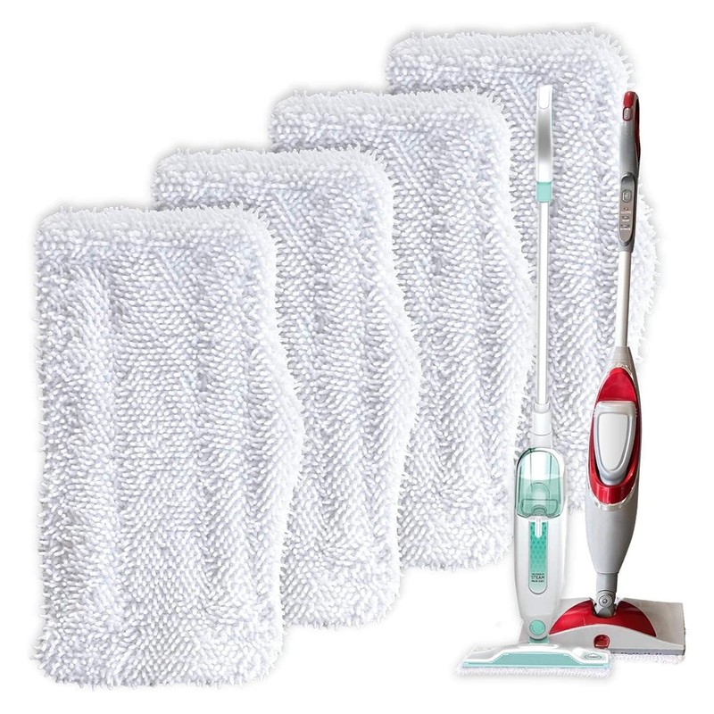 Turbo Microfiber 4-Pack Mop Pads for Shark Steam Mop SK