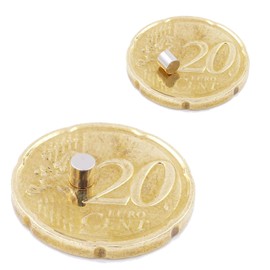 Brudazon 25 Mini Disc Magnets 3 x 3 mm N52 Strongest Level Neodymium Magnets Ultra Strong Power Magnet for Model Making, Photo, Whiteboard, Notice Board, Fridge, Crafts, Magnetic Disc Extra Strong
