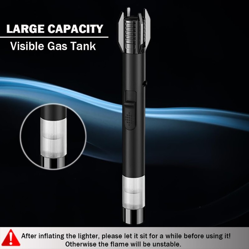 Blazarar Lighter, Bright Fire Lighter, Butane Torch Lighters with Safety