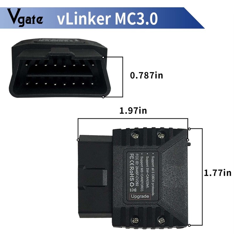 Vgate vLinker MC Bluetooth 3.0 OBD2 Scanner Code Reader Diagnostic